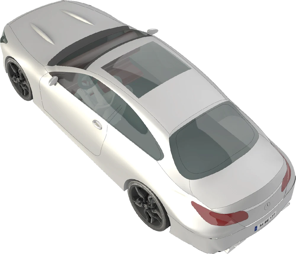 3D model of a Mercedes S-Coupe